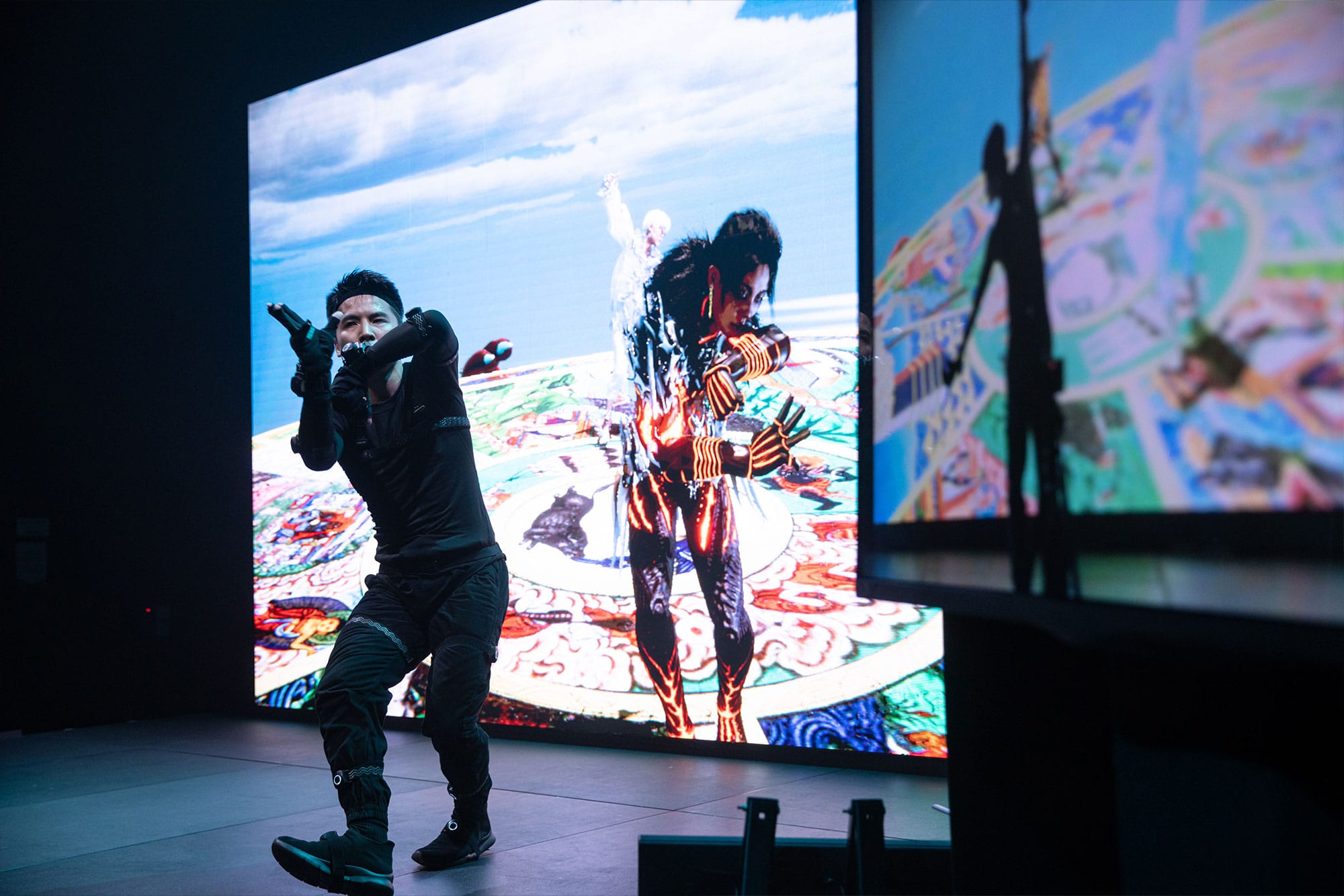 Lu Yang, The Binary World, 2022, Freespace, Hong Kong, photo by Eric @ Moon 9 Image, courtesy of West Kowloon Cultural District Authority