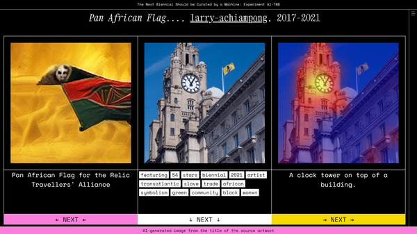 Website screenshot, Liverpool Biennial, 2021
