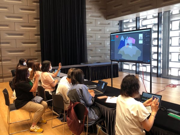 Photograph of AR workshop held at Tai Kwun