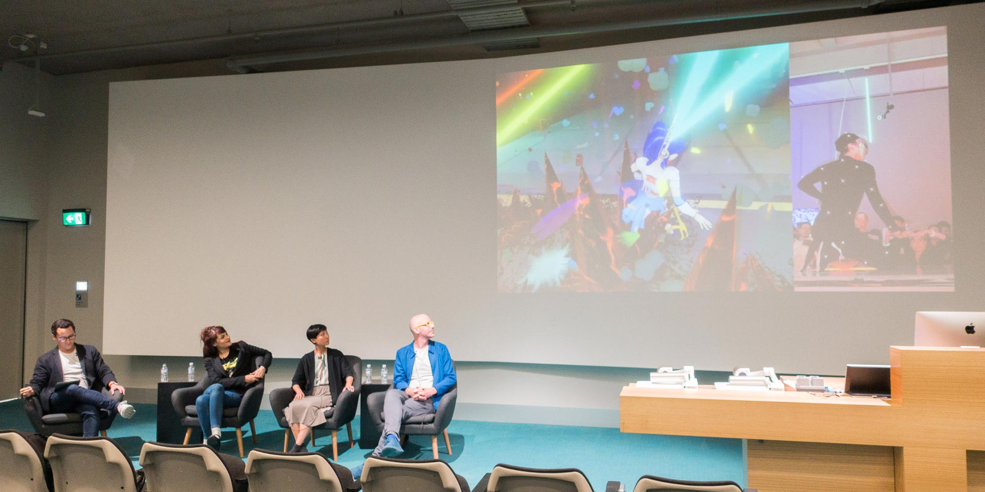 Photograph of Digital Environments and Cultural Intersections talk at School of Design, University of Melbourne