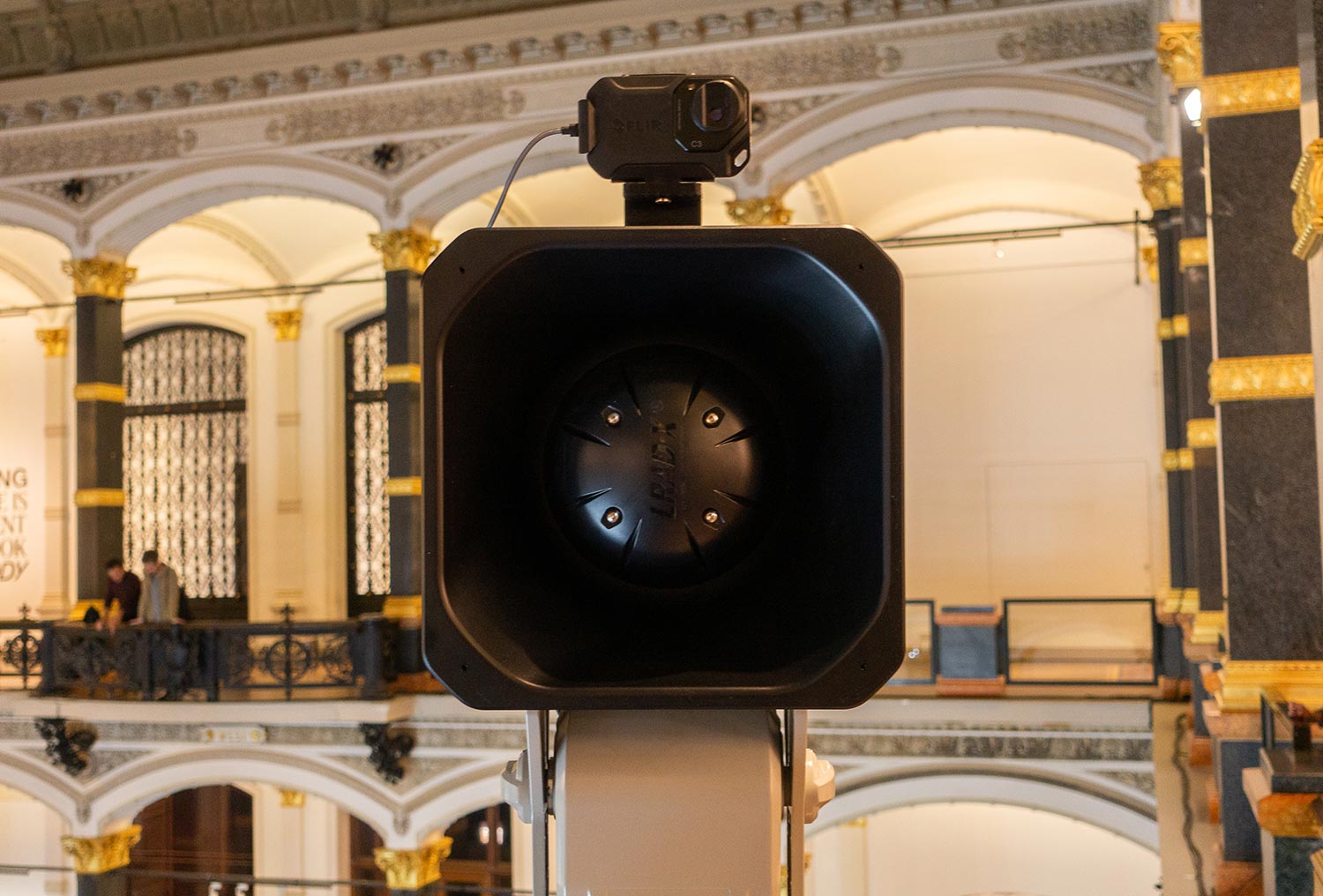 Photo of Samson Young Cannon #2 installed at Gropius Bau